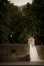 Bride pre-walk photo.